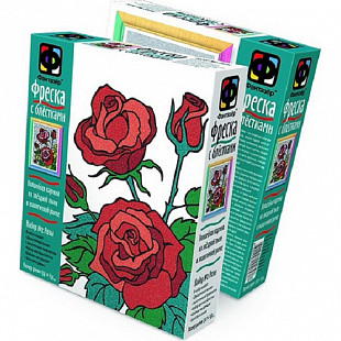 Творческий набор Fantazer 67763 Фреска с блестками «Розы» 407058