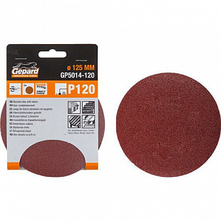 Шлифлист для дерева Gepard 12,5 см Р60 (5 штук) GP5014-60