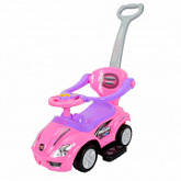 Автомобиль-каталка Chi Lok bo Deluxe Mega Car 3 в 1 с музыкальной панелью pink