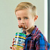 Стакан для воды Funny Straw Electric Blue Mustache 1000-0521