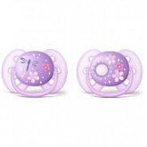 Пустышка силиконовая Philips Avent Ultra Soft 6-18 мес 2 шт SCF227/22
