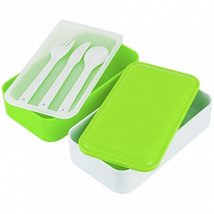 Ланч-бокс Bradex TK 0245 с двумя отделениями и приборами, 1,2 л 