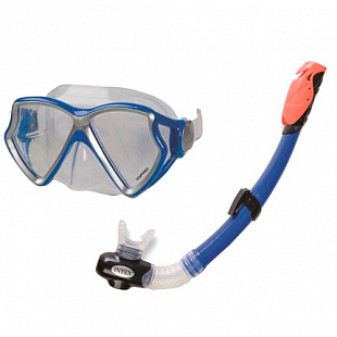 Набор для плавания Intex Аква Про (маска, трубка) blue 55962