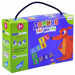 Детская настольная игра Dream Makers Домино раз два три RI1903