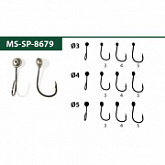 Мормышка Akara 8679 4 мм №4 серебро MS-SP-4/S-8679-4