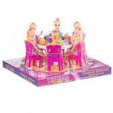 Набор кукол Shenzhen Toys обеденный стол 501 pink (6 шт) 