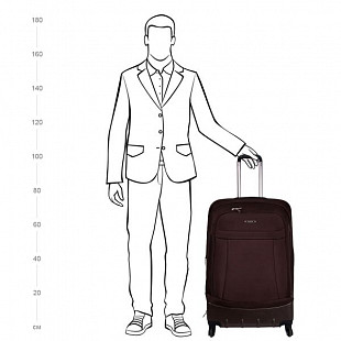 Чемодан большой Polar 28" 3-ой Р8641 grey