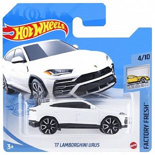 Машинка Hot Wheels Базовой коллекции 17 Lamborghini Urus 64/250 (5785 GTB95)