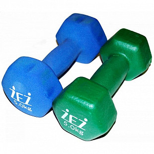 Гантель виниловая Zez Sport 5kg-N