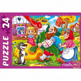 Макси-Пазл Рыжий Кот Сказка о репке ПУ24-0601