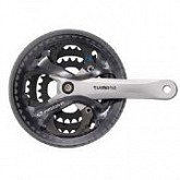 Система под квадрат Shimano fc-m361-s alivio под 7/8 скоростей 170мм 42/32/22T для цепей hg с защитой silver ZSM70275