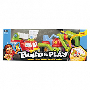 Игровой набор Keenway "BUILD"N PLAY" -подъемник+мотоцикл (2 в 1) 11864