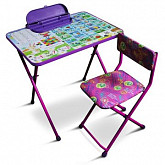 Комплект детской мебели Galaxy Умняшки первоклашки purple