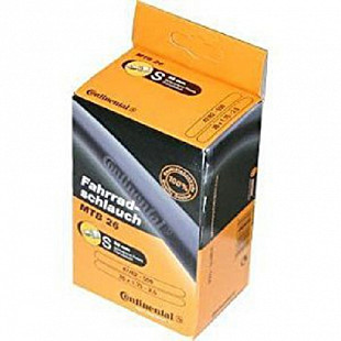 Велокамера Continental MTB, 26x1.75-2.5", велониппель 60 мм, 200 гр, черная, 01816710000