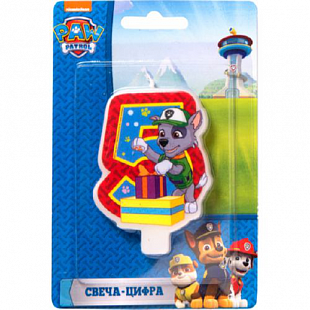 Свеча-цифра №5, Щенячий патруль 31357