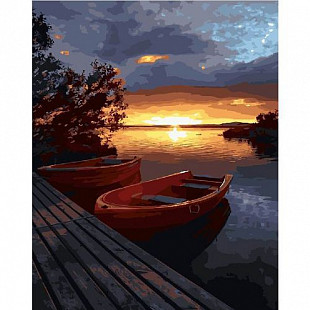 Картина по номерам Picasso Закат над водной гладью PC4050412