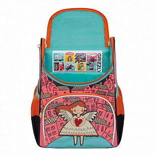 Рюкзак школьный GRIZZLY RAm-084-4 /1 pink/black