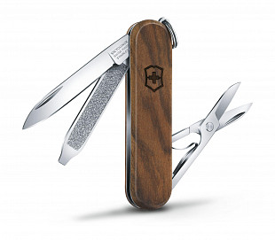 Нож перочинный Victorinox Classic SD Wood 58мм 0.6221.63 brown
