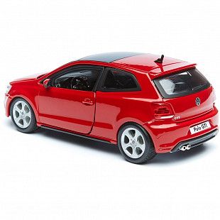Модель автомобиля Bburago 1:24 Volkswagen Polo GTI Mark 5 (18-21059) red