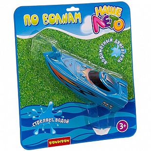 Катер пожарных Bondibon водомётный с брандспойтом "Наше Лето" M6506 blue