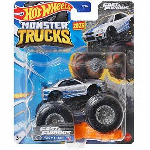 Машинка Hot Wheels Монстр Трак Skyline GT-R (FYJ44 HNM76)