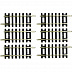 Рельсы Piko прямые 62 мм.(набор 6 шт.) 55205