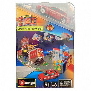 Игровой набор Bburago Street Fire 1:43 (18-30048) red