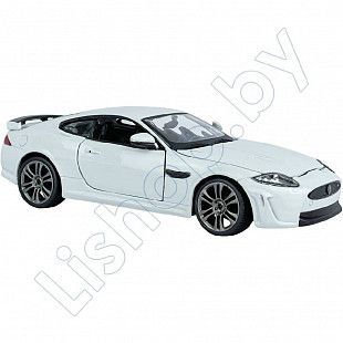 Машинка Bburago 1:24 Jaguar XKR-S (18-21063) white