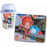Магнитный пазл в стакане Vladi Toys Нолик и Файер VT3203-45