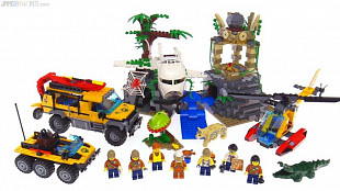 Конструктор LEGO База исследователей джунглей 60161