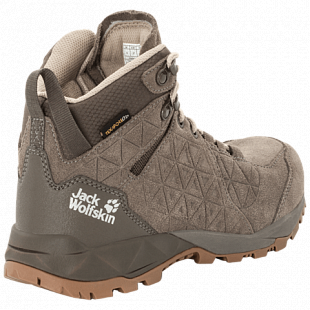 Ботинки женские Jack Wolfskin Cascade Hike Lt Texapore Mid W beige / coconut brown