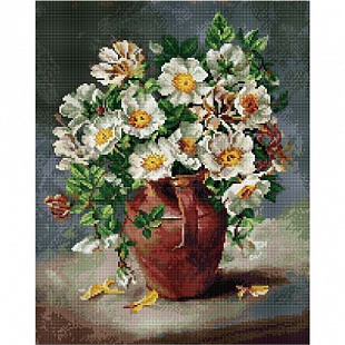 Алмазная мозаика Picasso Белые цветы в кувшине PD4050115