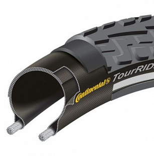 Велопокрышка Continental Ride Tour 26 x 1.75 101189 Black/White