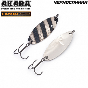 Блесна колеблющаяся Akara Expert Черноспинка 65 мм 14/SIL BL-CH65-15-14/SIL