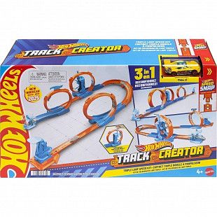 Трек Hot Wheels Track Creator Triple Loop Track Kit (JDW39)