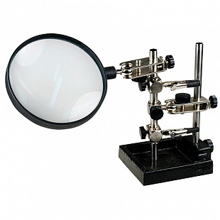 Держатель Rexant третья рука с лупой х3 60 мм 12-0254