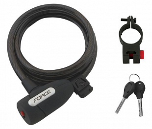 Замок Force Lux с креплением 49132 black