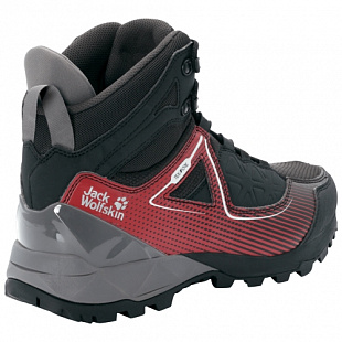 Водонепроницаемые кроссовки мужские Jack Wolfskin Cascade Hike Xt Texapore Mid M black / red