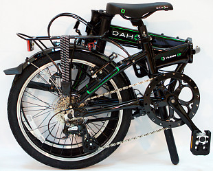 Велосипед Dahon Vitesse D8 Obsidian 20" (2016) black/green