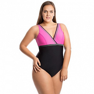 Купальник спортивный женский Mad Wave Shape pink/gray