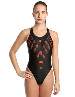 Купальник спортивный женский Mad Wave Line PBT black