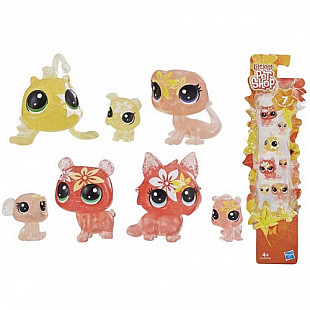Набор фигурок Littlest Pet Shop 7 цветочных петов (E5149) orange