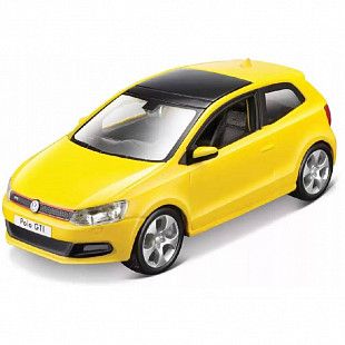 Машинка Bburago 1:32 Volkswagen Polo GTI Mark 5 (18-43034) yellow