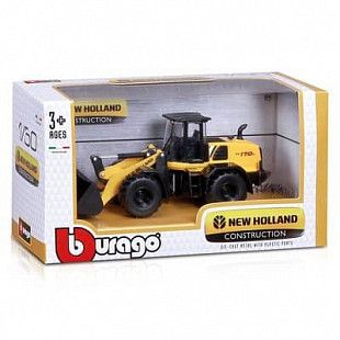 Модель автомобиля Bburago Нью Холланд W170D Погрузчик 18-32083