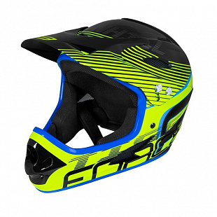 Велошлем Force Tiger Downhill black/green/blue