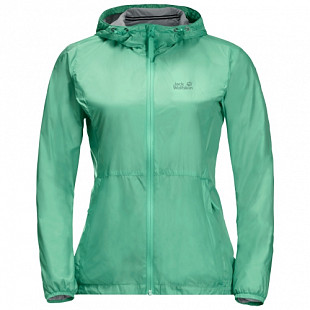 Ветрозащитная летняя куртка женская Jack Wolfskin Jwp Breather W pacific green