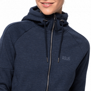 Джемпер женский Jack Wolfskin Sky Thermic Hooded Jkt Women night blue