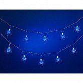 Гирлянда Snowmen Снежинки 5,7 м LED Е80003 blue