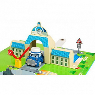 Игрушка Robocar Poli Набор «Город» мэрия (металлическая машинка Масти в комплекте) 83279