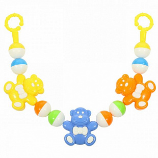 Погремушка-подвеска Полесье Смешные обезьянки 54см 71538